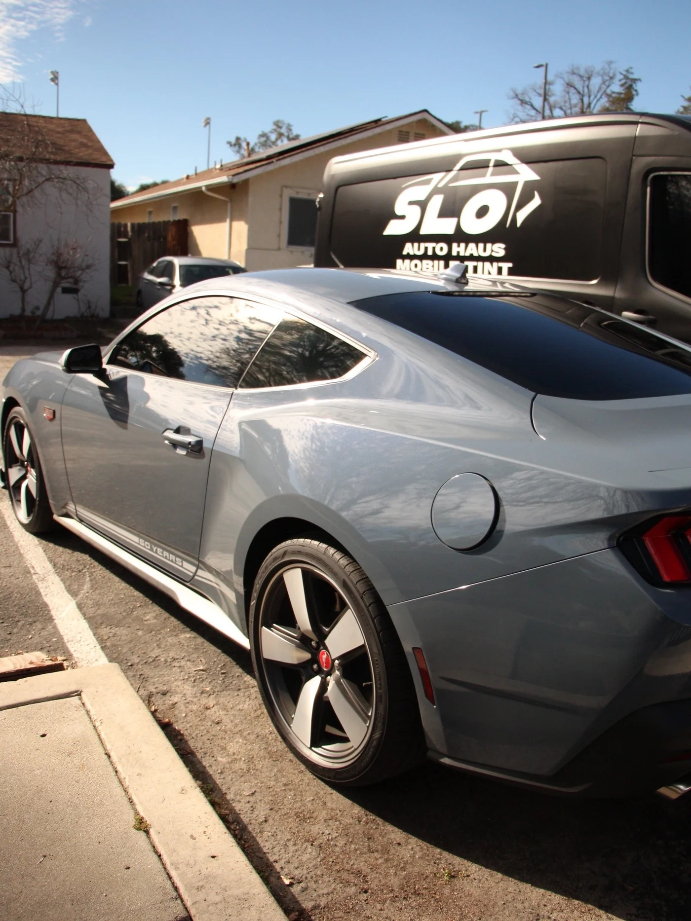 Mobile window tinting services at Slo AutoHaus